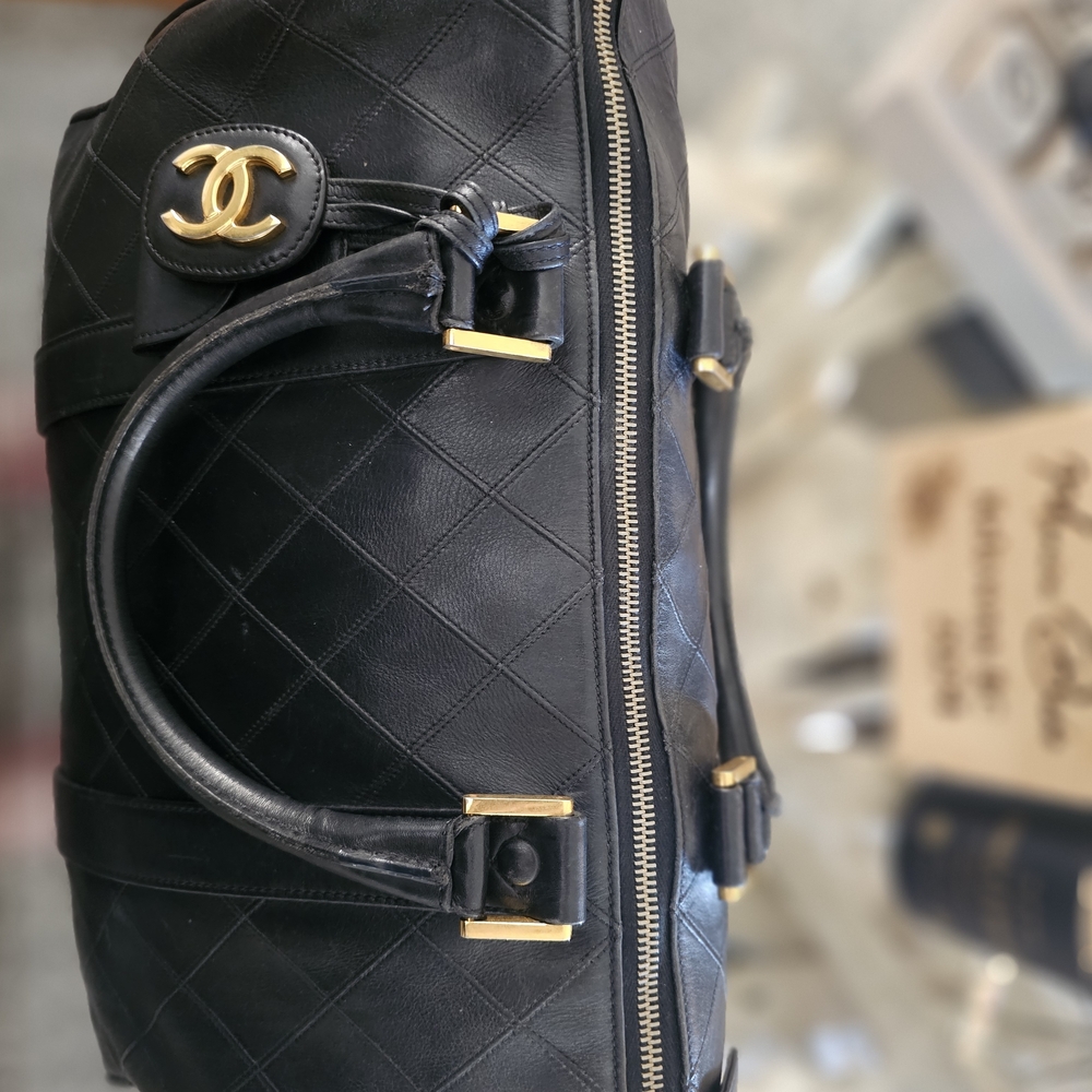 Chanel Black Quilted Leather Handbag - Picture 9 of 14